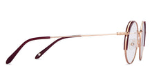 Load image into Gallery viewer, Maroon Round Full Rim Unisex Eyeglasses by John Jacobs-150357