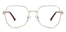 Load image into Gallery viewer, Gold Square Full Rim Women Eyeglasses by John Jacobs-152682