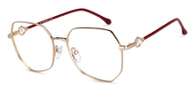 Load image into Gallery viewer, Gold Square Full Rim Women Eyeglasses by John Jacobs-152682