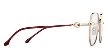 Load image into Gallery viewer, Gold Square Full Rim Women Eyeglasses by John Jacobs-152682