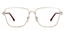 Load image into Gallery viewer, Gold Square Full Rim Women Eyeglasses by John Jacobs-152687