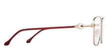 Load image into Gallery viewer, Gold Square Full Rim Women Eyeglasses by John Jacobs-152687
