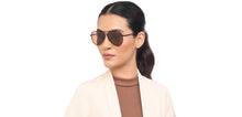 Load image into Gallery viewer, Black Aviator Full Rim Unisex Sunglasses by Vincent Chase Polarized-206960