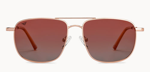 Gold Square Full Rim Unisex Sunglasses by Vincent Chase Polarized-200387