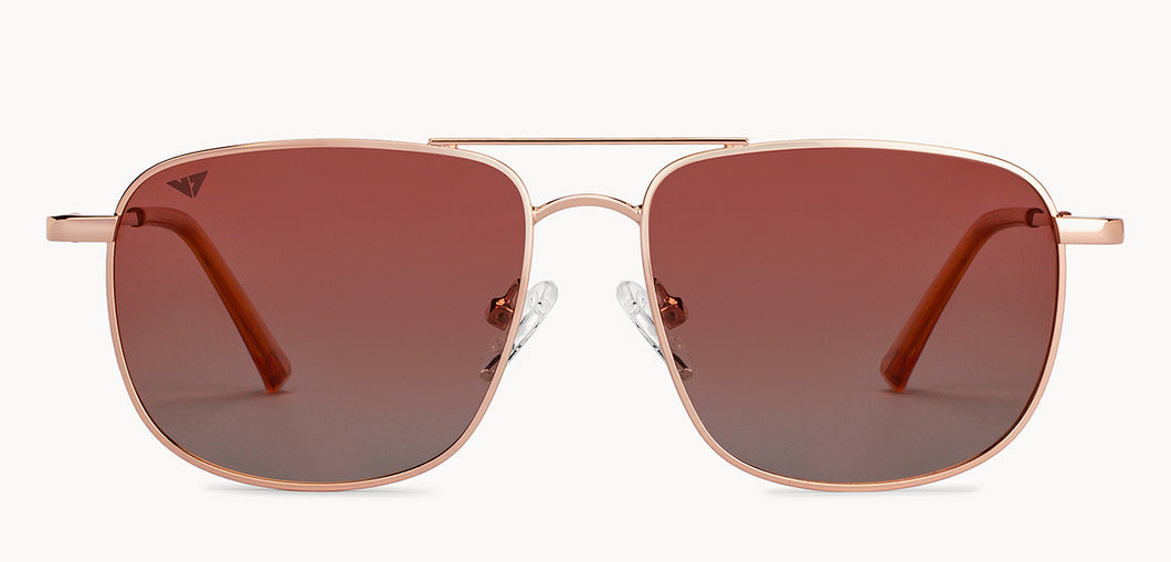 Gold Square Full Rim Unisex Sunglasses by Vincent Chase Polarized-200387