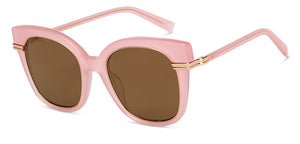 Pink Square Full Rim Women Sunglasses by John Jacobs-213094