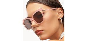 Pink Square Full Rim Women Sunglasses by John Jacobs-213094