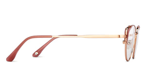 Gold Cat Eye Full Rim Women Eyeglasses by John Jacobs-150950