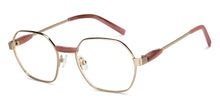 Load image into Gallery viewer, Gold Hexagonal Full Rim Unisex Eyeglasses by John Jacobs-150956
