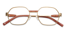 Load image into Gallery viewer, Gold Hexagonal Full Rim Unisex Eyeglasses by John Jacobs-150956