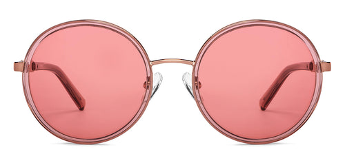 Gold Round Full Rim Unisex Sunglasses by John Jacobs-152718