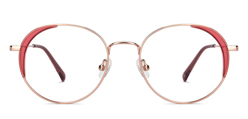 Pink Round Full Rim Unisex Eyeglasses by John Jacobs-150352