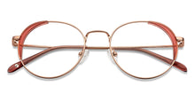 Load image into Gallery viewer, Pink Round Full Rim Unisex Eyeglasses by John Jacobs-150352