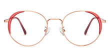 Load image into Gallery viewer, Pink Round Full Rim Unisex Eyeglasses by John Jacobs-150892