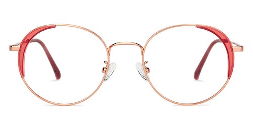 Pink Round Full Rim Unisex Eyeglasses by John Jacobs-150892