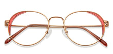 Load image into Gallery viewer, Pink Round Full Rim Unisex Eyeglasses by John Jacobs-150892
