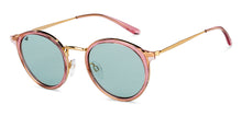 Load image into Gallery viewer, Gold Round Full Rim Unisex Sunglasses by Vincent Chase-200406