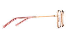 Load image into Gallery viewer, Gold Square Full Rim Unisex Eyeglasses by John Jacobs-207209