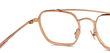 Load image into Gallery viewer, Gold Square Full Rim Unisex Eyeglasses by John Jacobs-207209
