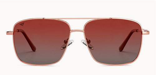 Gold Square Full Rim Women Sunglasses by Vincent Chase Polarized-200396