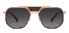 Load image into Gallery viewer, Gold Square Full Rim Unisex Sunglasses by John Jacobs-208138