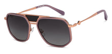 Load image into Gallery viewer, Gold Square Full Rim Unisex Sunglasses by John Jacobs-208138