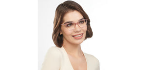 Pink Rectangle Full Rim Women Eyeglasses by Vincent Chase-201621