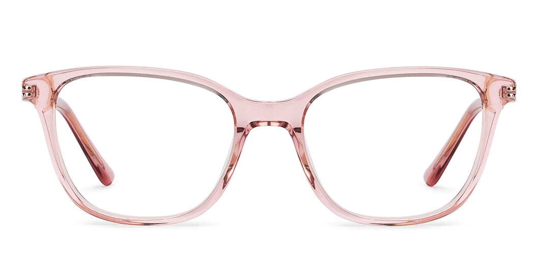 Pink Rectangle Full Rim Women Eyeglasses by Vincent Chase-201621
