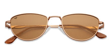 Load image into Gallery viewer, Gold Cat Eye Full Rim Women Sunglasses by Vincent Chase Polarized-200475