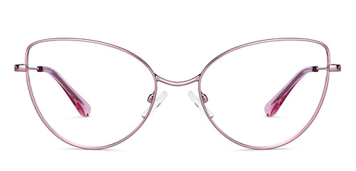 Gold Cat Eye Full Rim Unisex Eyeglasses by John Jacobs-150684