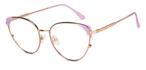 Purple Cat Eye Full Rim Unisex Eyeglasses by John Jacobs-150954