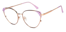 Load image into Gallery viewer, Purple Cat Eye Full Rim Unisex Eyeglasses by John Jacobs-150954