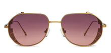 Load image into Gallery viewer, Gold Aviator Full Rim Unisex Sunglasses by John Jacobs-152192
