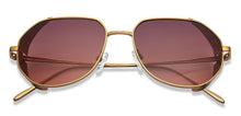 Load image into Gallery viewer, Gold Aviator Full Rim Unisex Sunglasses by John Jacobs-152192