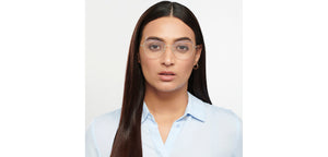 Gold Cat Eye Half Rim Women Eyeglasses by Vincent Chase-200780