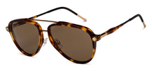 Load image into Gallery viewer, Gold Tortoise Aviator Full Rim Unisex Sunglasses by John Jacobs-206146