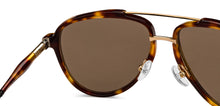 Load image into Gallery viewer, Gold Tortoise Aviator Full Rim Unisex Sunglasses by John Jacobs-206146