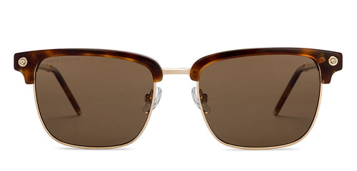 Gold Tortoise Club Master Full Rim Unisex Sunglasses by John Jacobs-207042