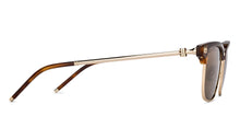 Load image into Gallery viewer, Gold Tortoise Clubmaster Full Rim Unisex Sunglasses by John Jacobs-207044
