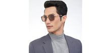 Load image into Gallery viewer, Gold Tortoise Square Full Rim Unisex Sunglasses by John Jacobs-207046