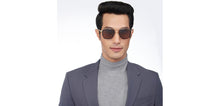 Load image into Gallery viewer, Gold Tortoise Square Full Rim Unisex Sunglasses by John Jacobs-207046