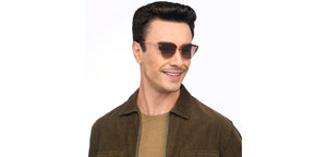 Tortoise Clubmaster Full Rim Unisex Sunglasses by John Jacobs-208089