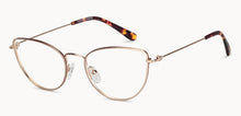 Load image into Gallery viewer, Gold Cat Eye Full Rim Women Eyeglasses by Vincent Chase-152833