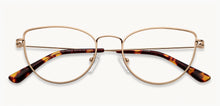 Load image into Gallery viewer, Gold Cat Eye Full Rim Women Eyeglasses by Vincent Chase-152833