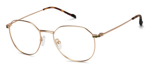 Gold Geometric Full Rim Unisex Eyeglasses by Vincent Chase-150390