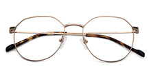 Load image into Gallery viewer, Gold Geometric Full Rim Unisex Eyeglasses by Vincent Chase-150390