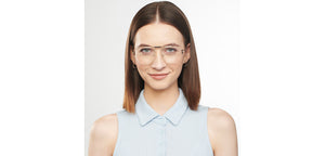 Gold Square Full Rim Unisex Eyeglasses by John Jacobs-150962
