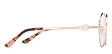 Load image into Gallery viewer, Gold Round Full Rim Women Eyeglasses by John Jacobs-205890
