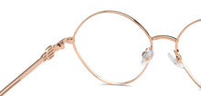 Load image into Gallery viewer, Gold Round Full Rim Women Eyeglasses by John Jacobs-205890