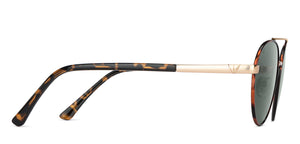 Tortoise Round Full Rim Unisex Sunglasses by Vincent Chase Polarized-151101